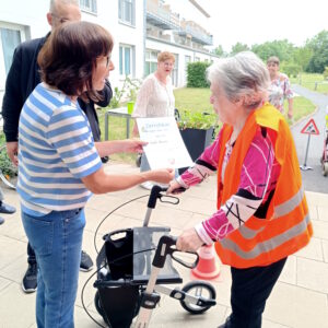 Rollstuhltraining am Caritas Altenheim St. Konrad in Weiden