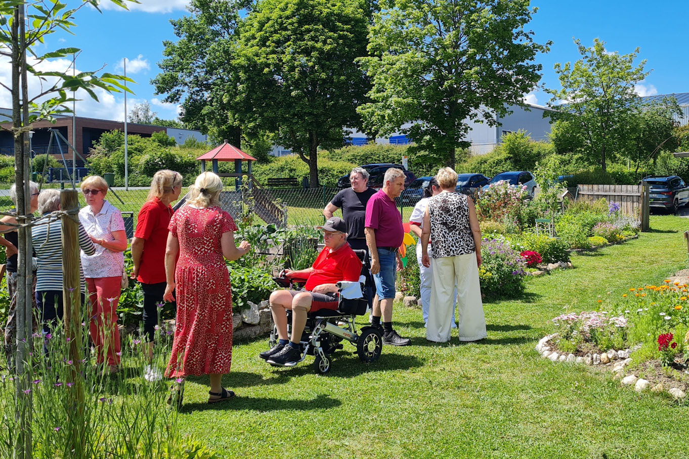 Bewohner im Garten