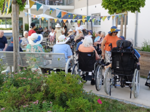 Bewohner im Freien
