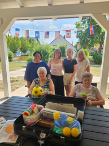 Gruppenfoto im Garten